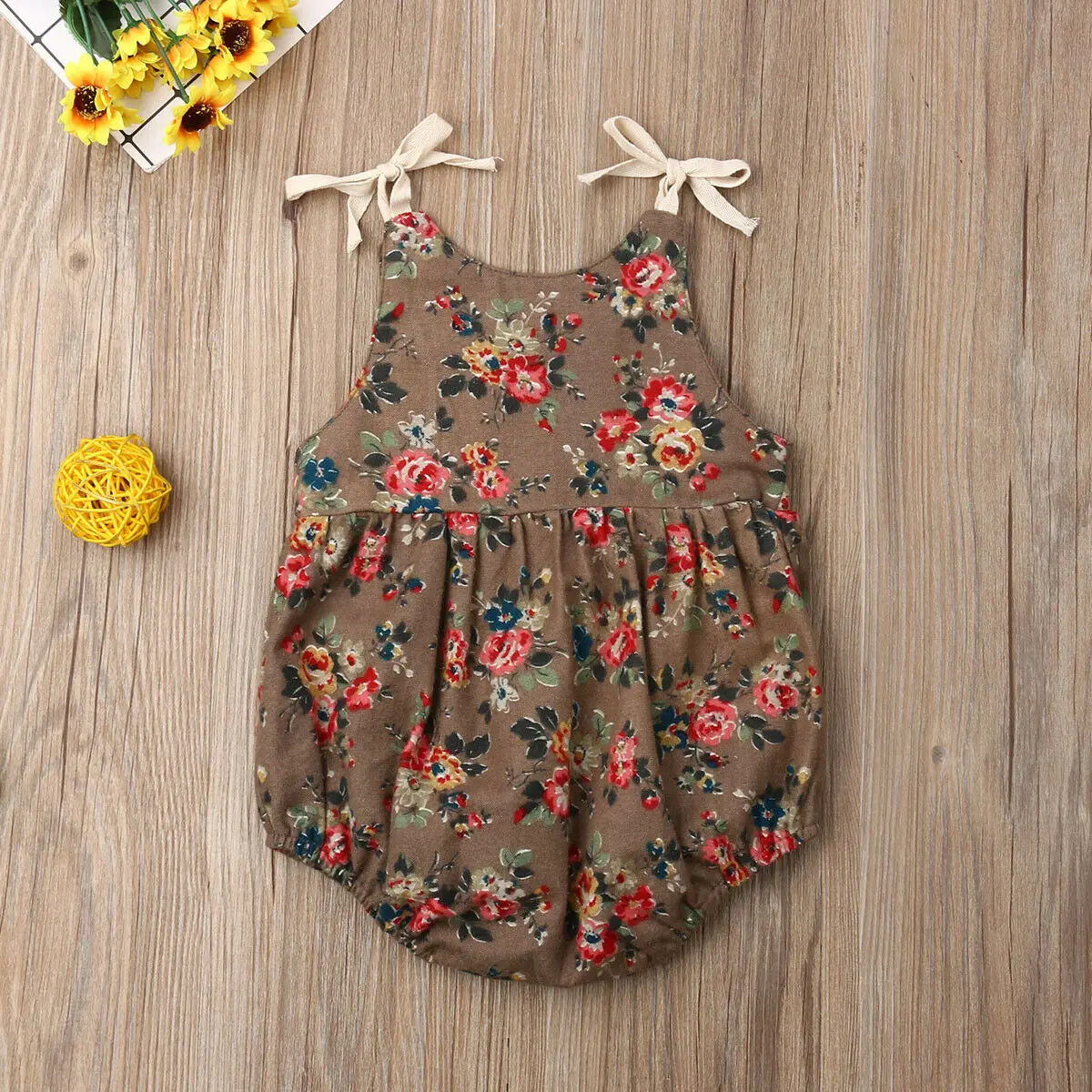 

Newborn Infant Baby Girl Floral Bodysuit Short Sleeve Babygrow Vest Jumpsuit Outfits Sunsuit Clothes Summer 2019