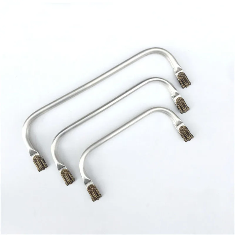

5Pcs Smooth Aluminum Rectangle Metal Frame Clutch Kiss Clasp Lock Fashion Handbag Purse Bag Handle Part Accessories