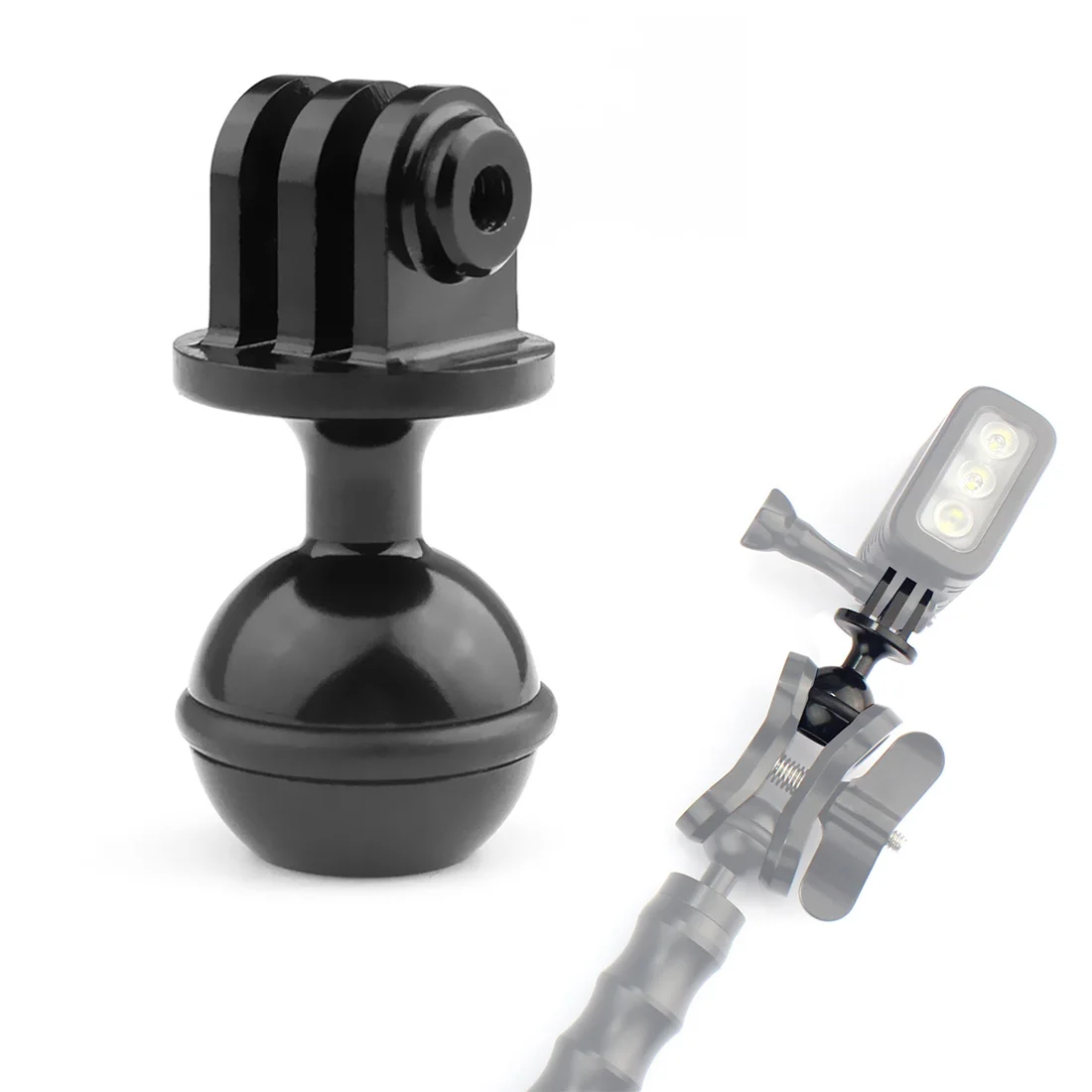 Aluminuml ball seat use for GoPro Hero and thousands of RAM Mount parts module