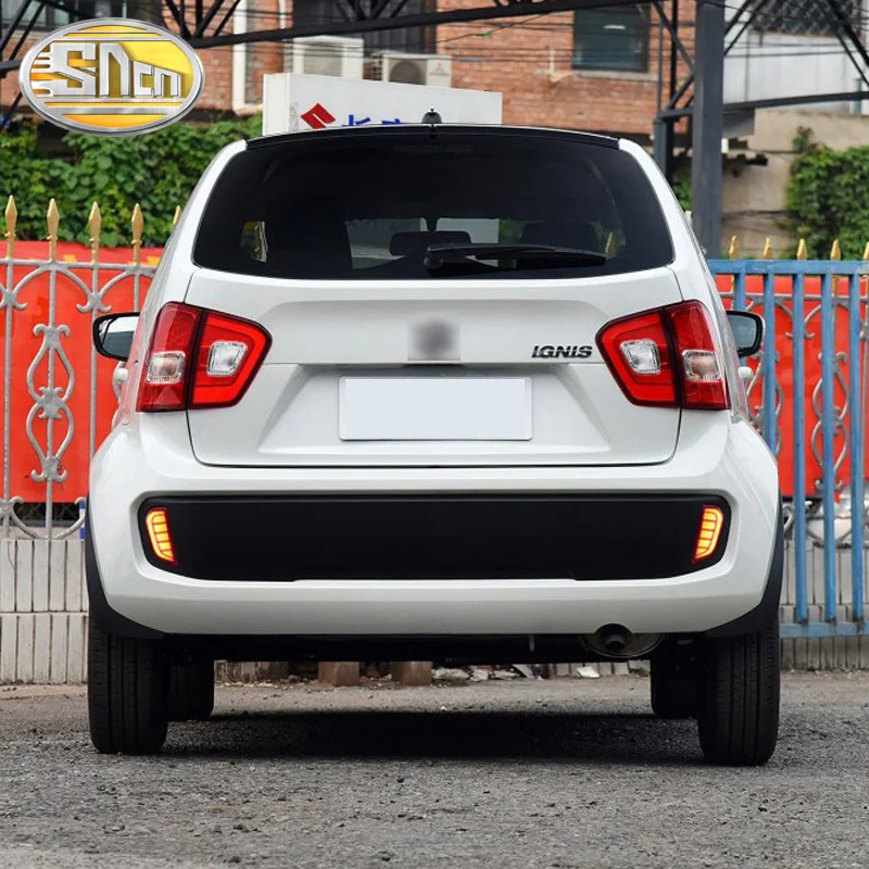 Для Suzuki Ignis 2016 ~ 2019 светодиодные задние тормозные огни бампер отражатели дальнего