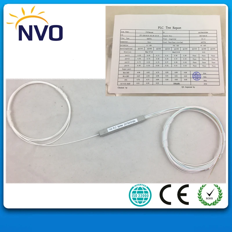 10 шт./лот FTTH 1x4 Сталь трубки Вышивка Крестом Пакет мини-ПЛК Волокно оптический