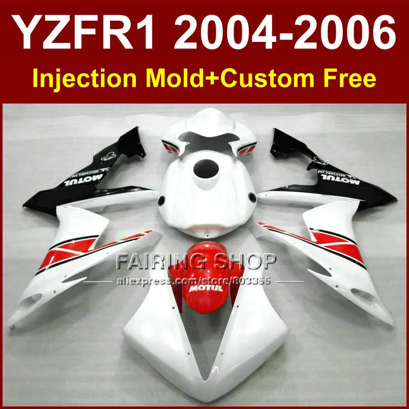 Комплект обтекателей под заказ из АБС пластика для мотоцикла YAMAHA R1 2004 2005 2006 YZFR1
