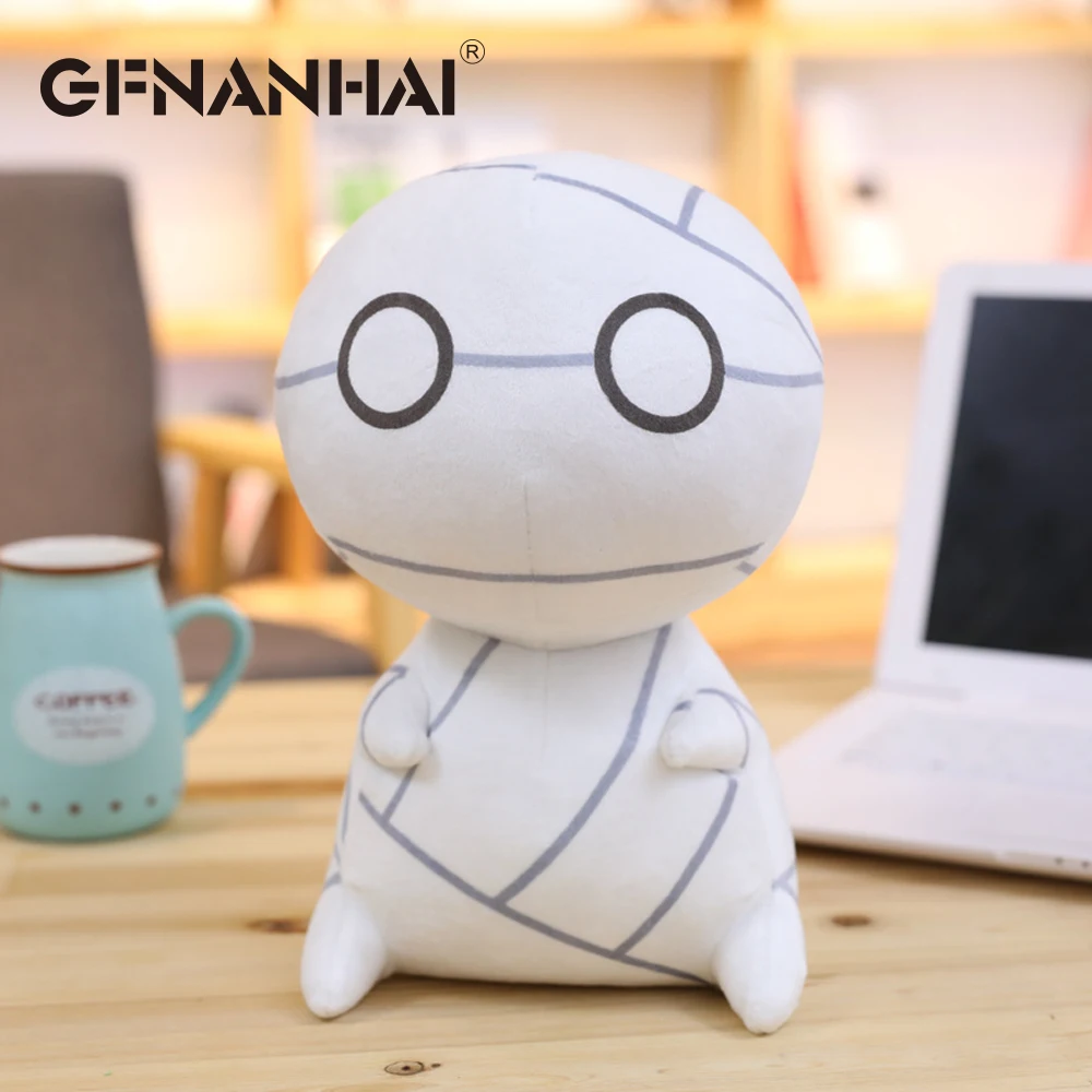 1 шт. 12 см Kawaii Big Eyes Mini Mummy плюшевый брелок игрушка мягкое аниме как держать мумию