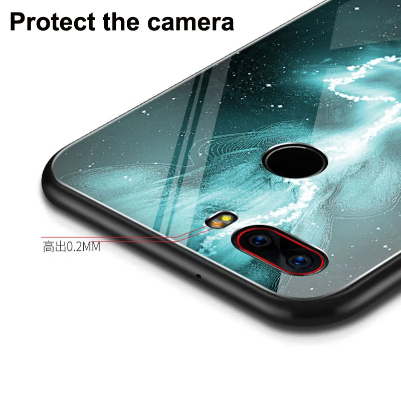 Чехол для Nubia Z17s NX595J чехол Z17 S со Звездной звездой из закаленного стекла жесткий