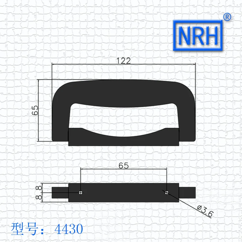 NRH4430 черный ящик для инструментов с ручкой высококачественный чехол полета