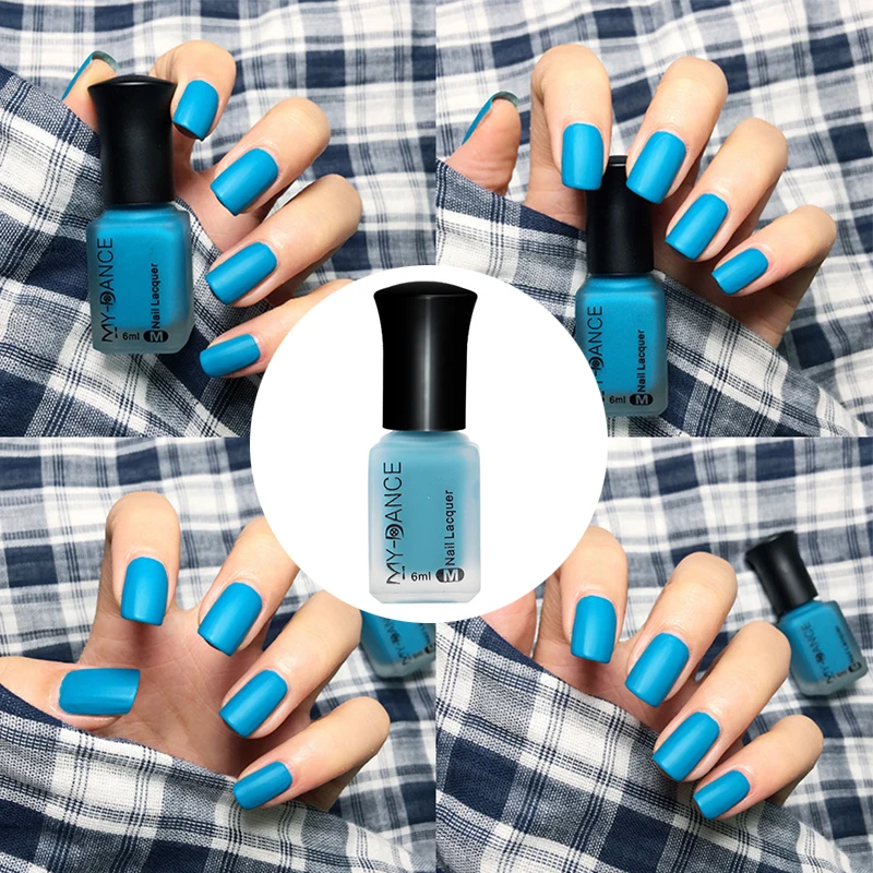 Matte Metalic Nail Polish Satin Velvet Manicure Nail Art Stamping Nail Polish Gel Bling Non-peelable Frosted TSLM1 - Цвет: 30
