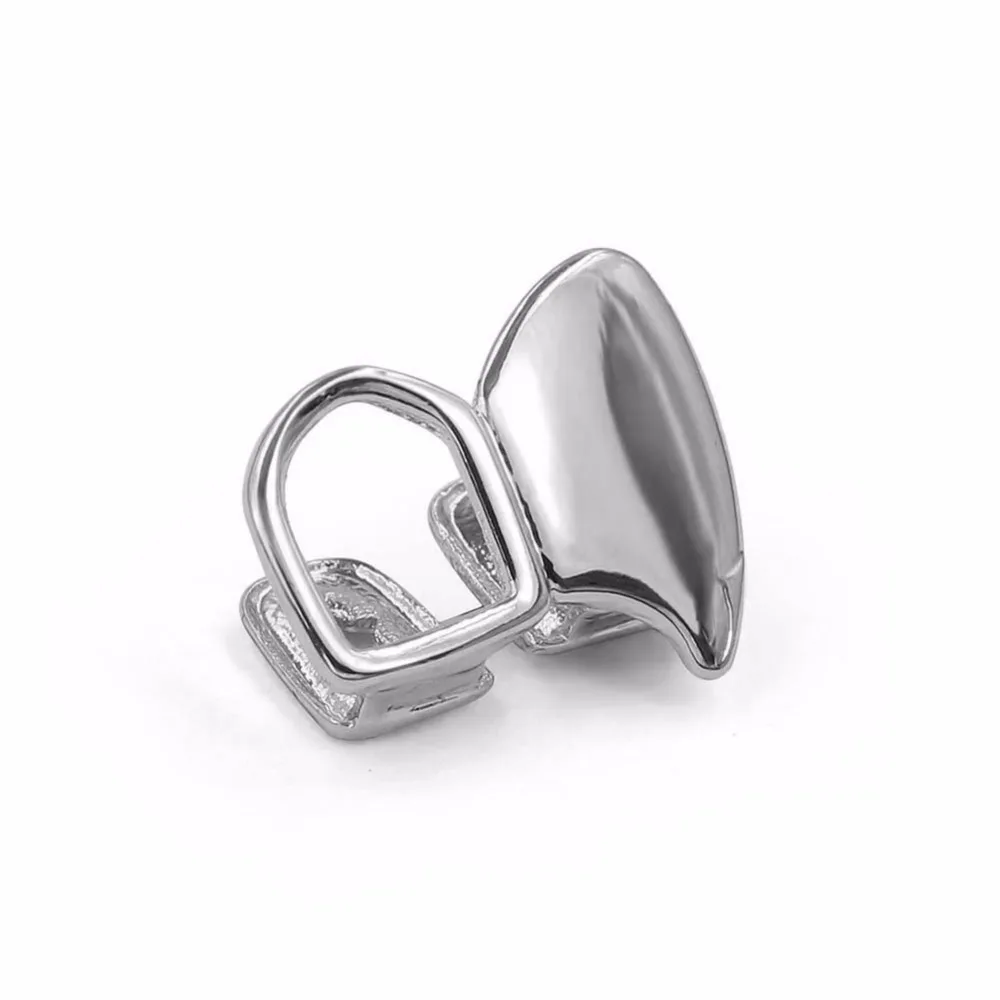 Новый заказ Золотой Серебряный цвет маленький двойной зуб крышка Grillz хип хоп