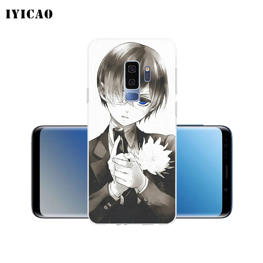IYICAO Черный Дворецкий Ciel Мягкий силиконовый чехол для телефона Samsung Galaxy S10e S10 S9 S8 Plus