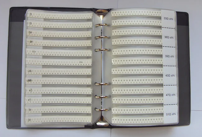0805 SMD флэш книга 5% Допуск 170valuesx50 шт = комплект резисторов 8500 0R ~ 10 м|resistor kit|resistor