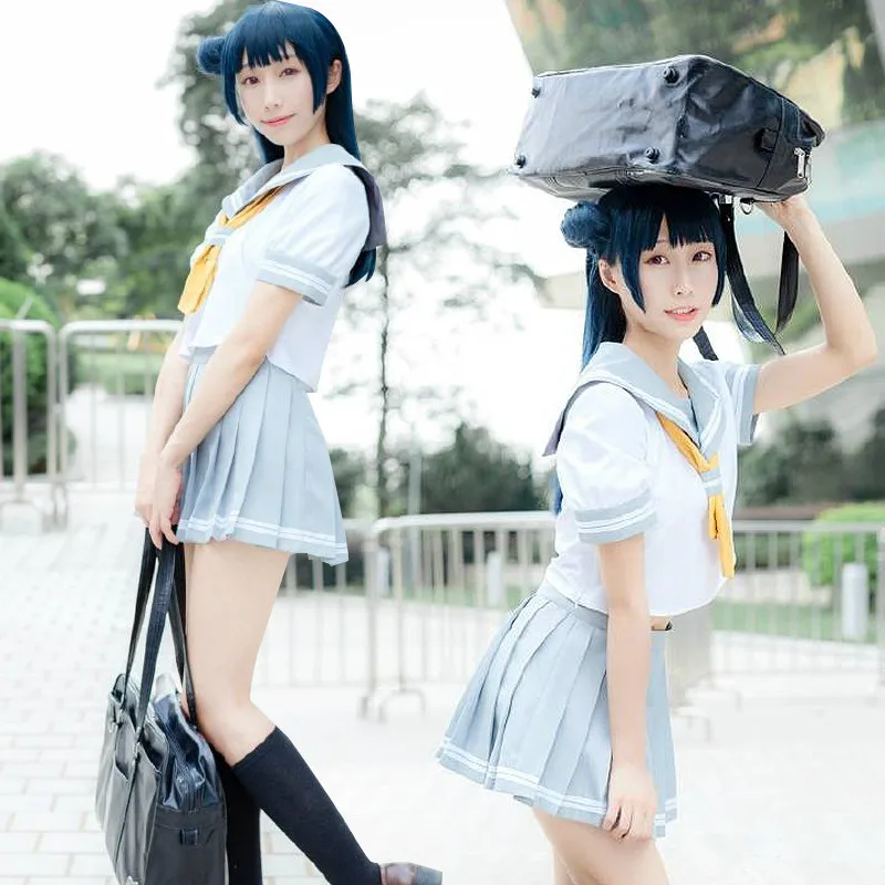 Аниме LoveLive!Sunshine! Косплей косплей цушима йошико Cos Aqours повседневная школьная