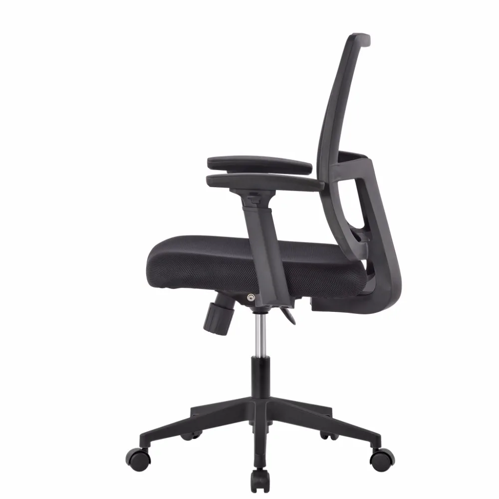 Современный офисный стул LANGRIA со средней спинкой с поворотной сеткой игровой 3 мя