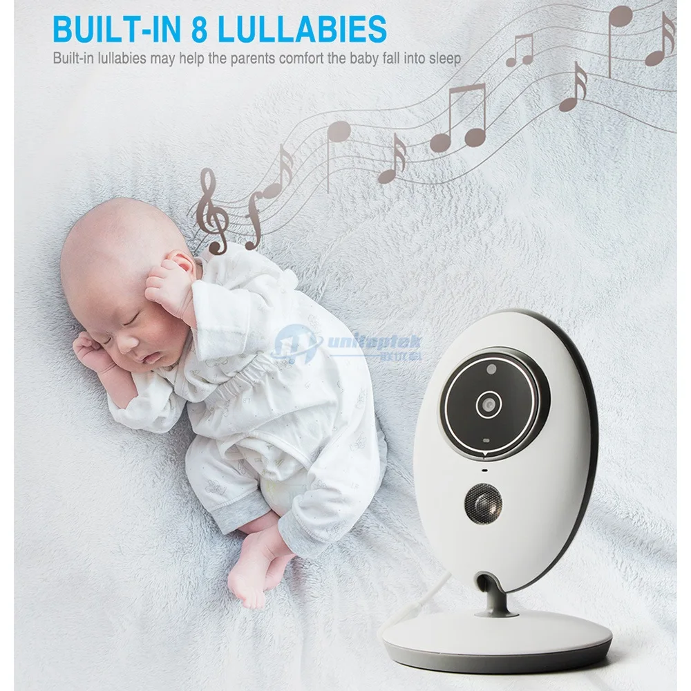 Видеоняня беспроводная 2 4 дюйма ГГц с датчиком температуры|nanny baby monitor|nanny video