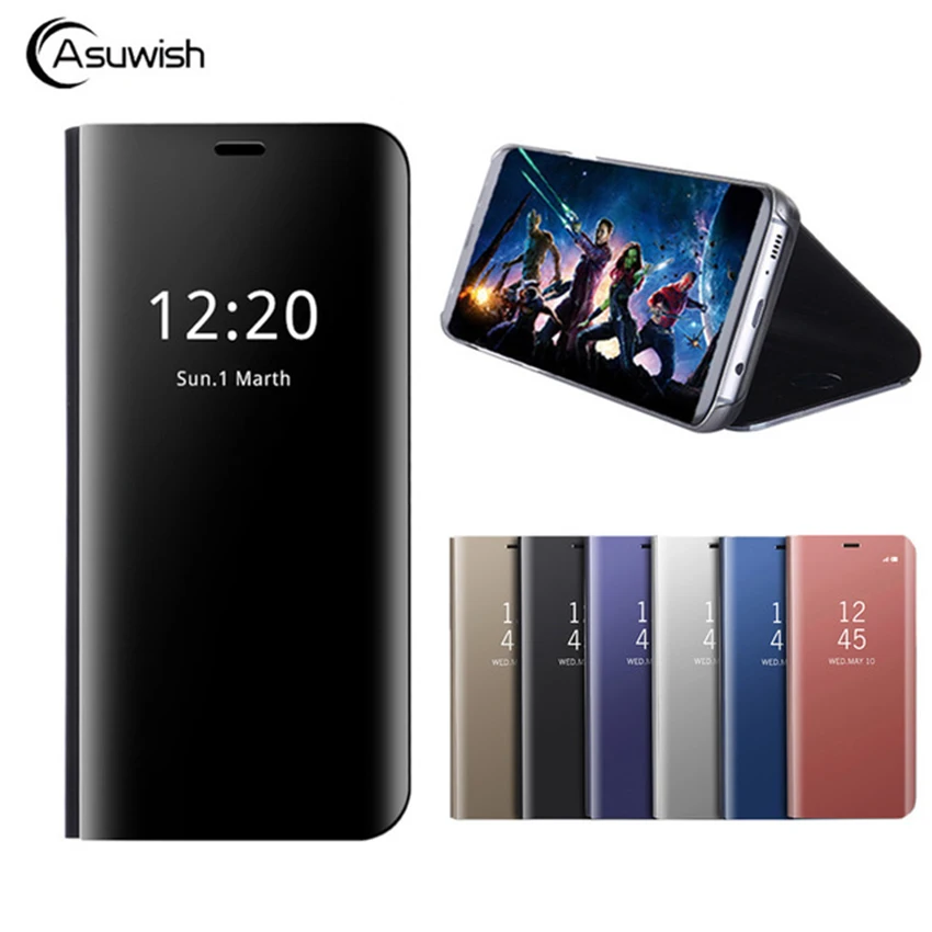 Роскошный флип зеркальный Прозрачный чехол для телефона Huawei mate 10lite 10 Nova 2i Nova2i Maimang