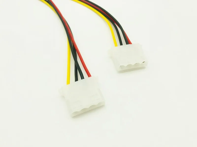 5 шт. 4Pin Molex Male 2 порта IDE Женский блок питания сплиттер Кабель адаптер компьютерный
