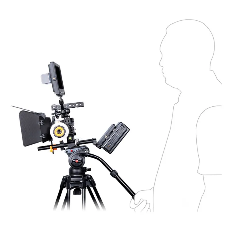 Handheld DSLR Camera Cage Stabilizer Video Steadicam with Top Handle Grip for Sony A6000/A6300/A6500|steadicam stabilizer|camera steadicamcamera cage