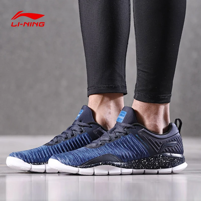 Li-Ning/мужские супер-кроссовки EXP, умные кроссовки для быстрой тренировки, поддерживающие светильник, подкладка, спортивная обувь, кроссовки из моно пряжи AFHN007 YXX027