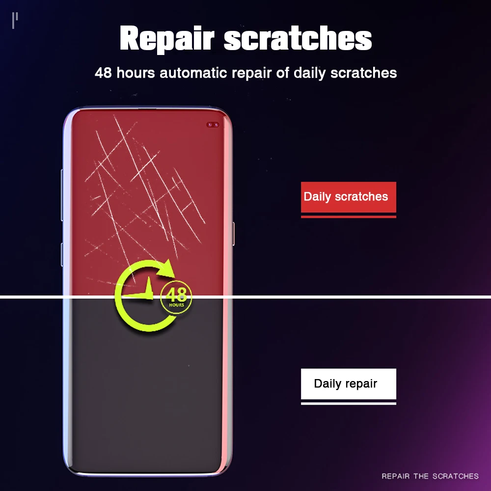 Гидрогель пленка для samsung S10 плюс Экран протектор с обмоткой эластичной пленкой