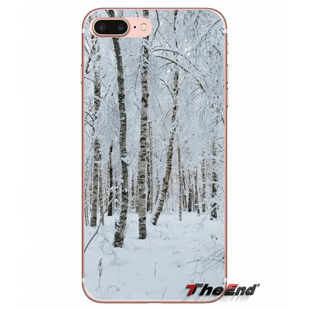 Для htc один M7 M8 A9 M9 M10 E9 Plus Desire 630 530 626 628 816 820 Motorola G G2 G3 белый лес прозрачный ТПУ чехол