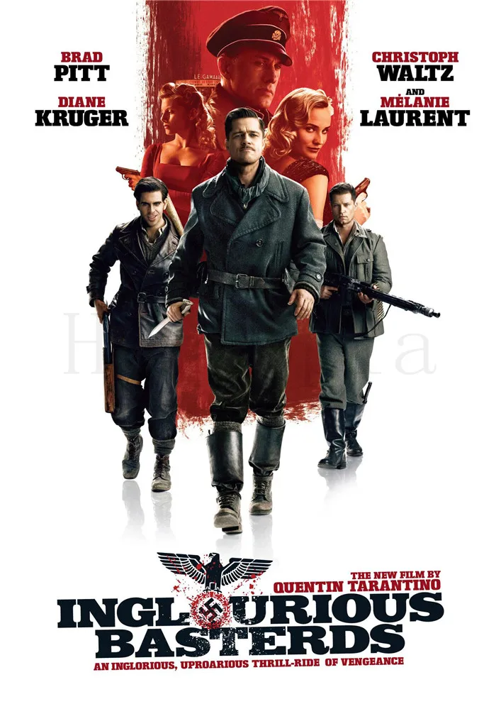 Квентин киноплакаты INGLOURIOUS BASTERDS бумажные принты украшения гостиной