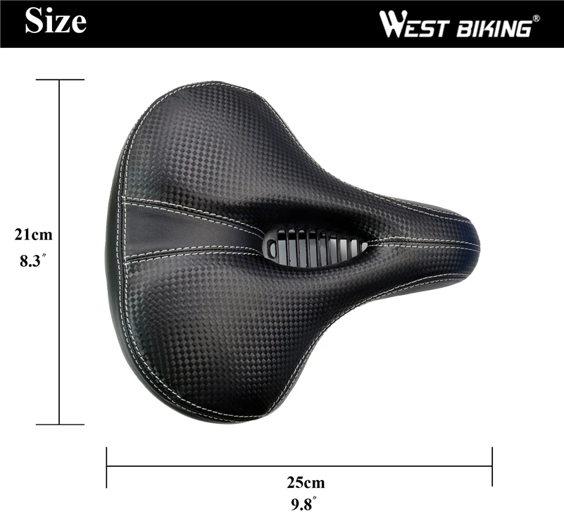 WEST BIKING широкое большое велосипедное седло профессиональное Велосипедное
