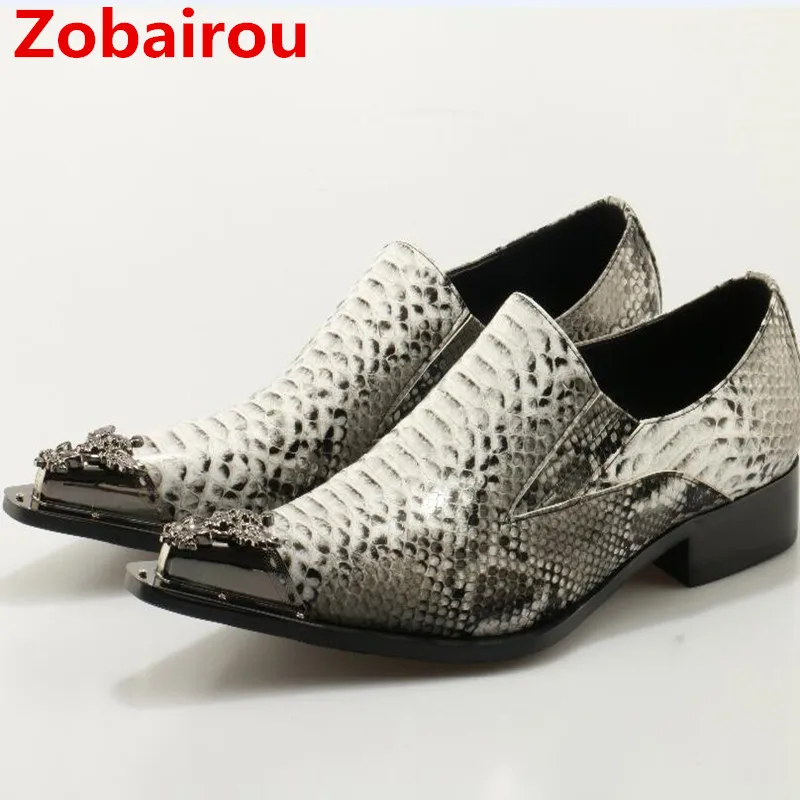 Zobairou мужские итальянские кожаные туфли sapato женское платье черные лоферы из