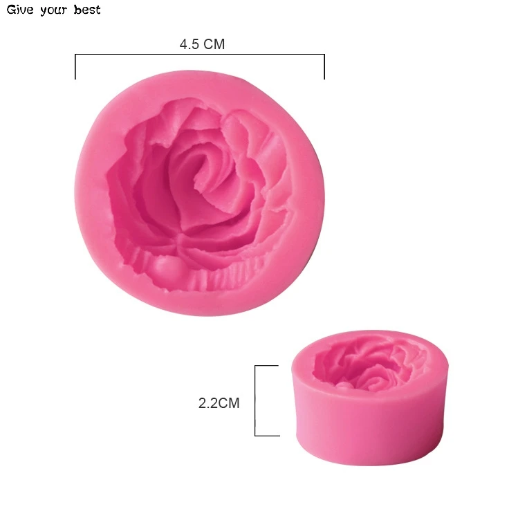 Силиконовая 3D форма для цветов розы помадки Украшение Тортов мыло шоколад формы