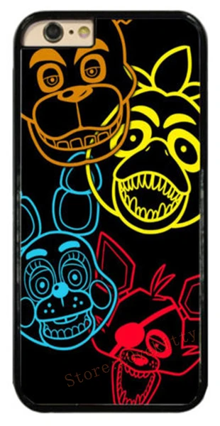 Пять Ночей в фредди Символов моды аргументы за крышки iphone 4 4s 5 5S 5c SE 6 s Плюс S плюс 7 #