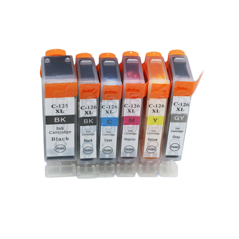 12 шт. совместимый чернильный картридж Luocai для canon PGI125 CLI126 PIXMA IP4810/IP4910/IX6510/MG5210/MG5310