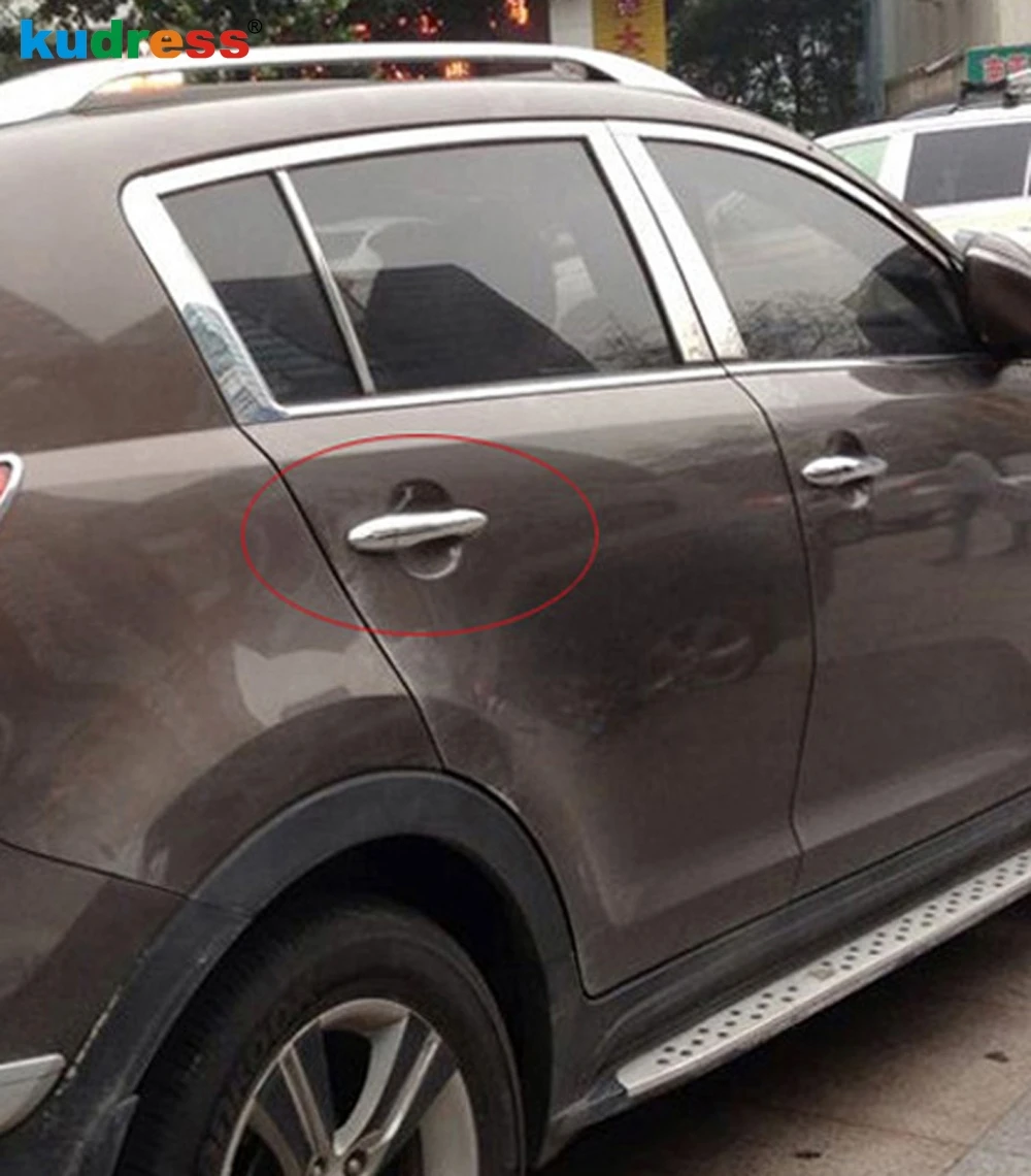 Для KIA Sportage 2011 2015 ABS хромированный Стайлинг Наружная ручка боковой двери крышка