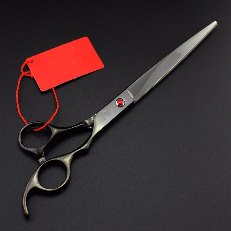 Professional Pet Grooming Scissor 8inch Hair Straight Cutting Scissors Dog Shears Sharp Edge Colorful Painting with Bag | Красота и