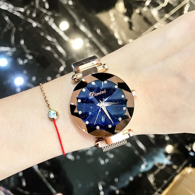 

Woman Watch Luxury Brand Lady Wrist Watch Starry Sky Zegarek Damski Montre Femme 2018 Fashion Women Watch Clock Relogio Feminino