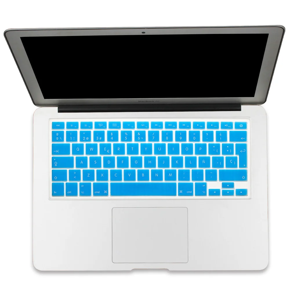 Великобритания/ЕС испанские буквы силиконовый чехол для клавиатуры Macbook Air Pro retina