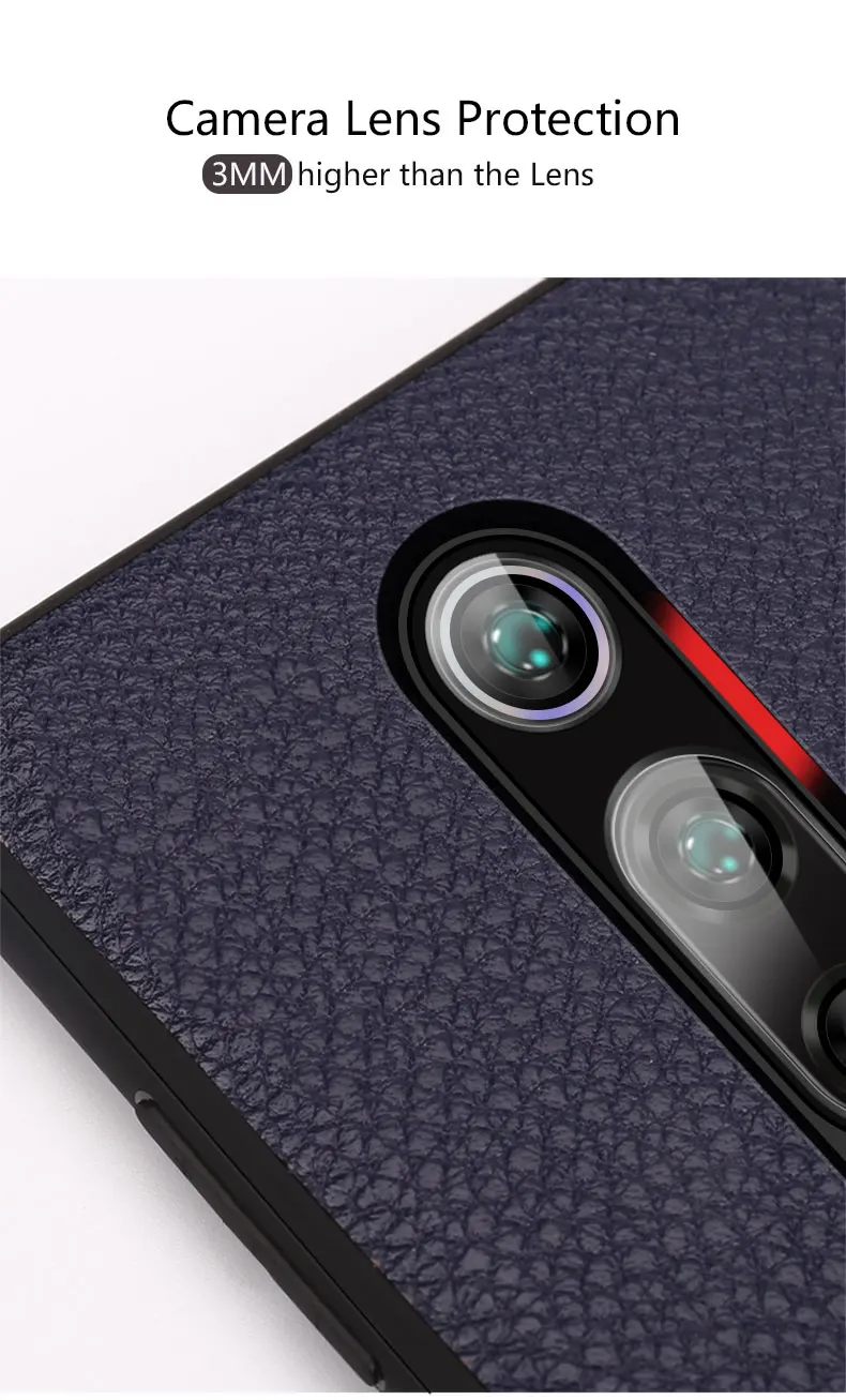 Для Xiaomi Redmi K20 чехол Mofi для Xiaomi Redmi K20 Pro чехол задняя крышка из искусственной кожи зернистый деловой красный черный чехол Redmik20