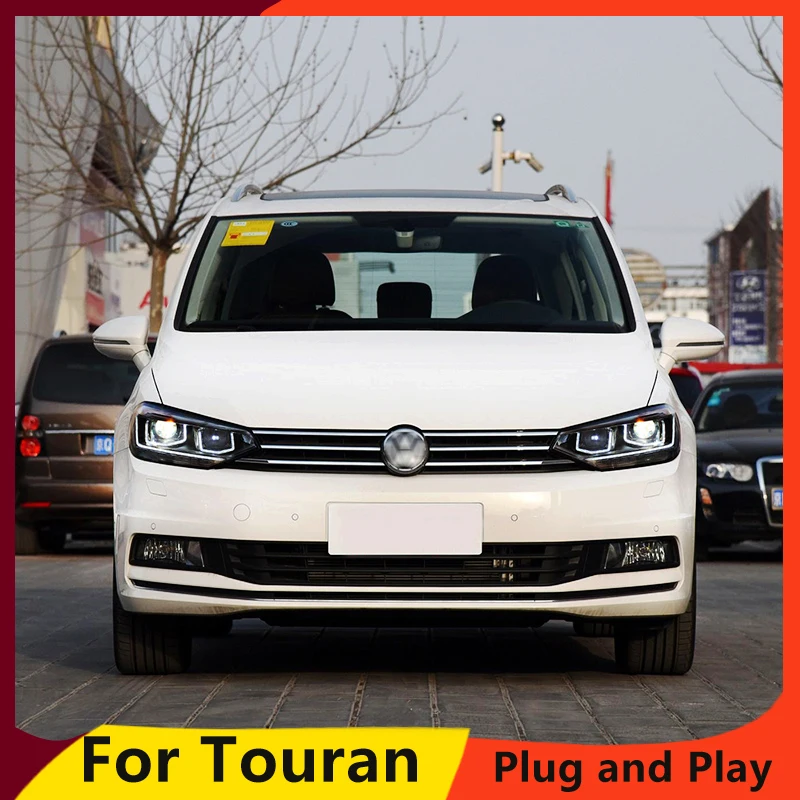 

KOWELL Car Styling For VW Touran headlights 2016 -For Touran head lamp led DRL front Bi-Xenon Lens Double Beam HID KIT