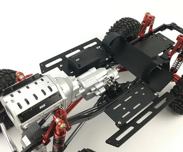 1/10 моделирование гусеничный грузовик скалолазание автомобиль V8 двухскоростная коробка передач 313 пятидверный Wrangler CNC металлическая рама SCX10 TRX4 JKMAX