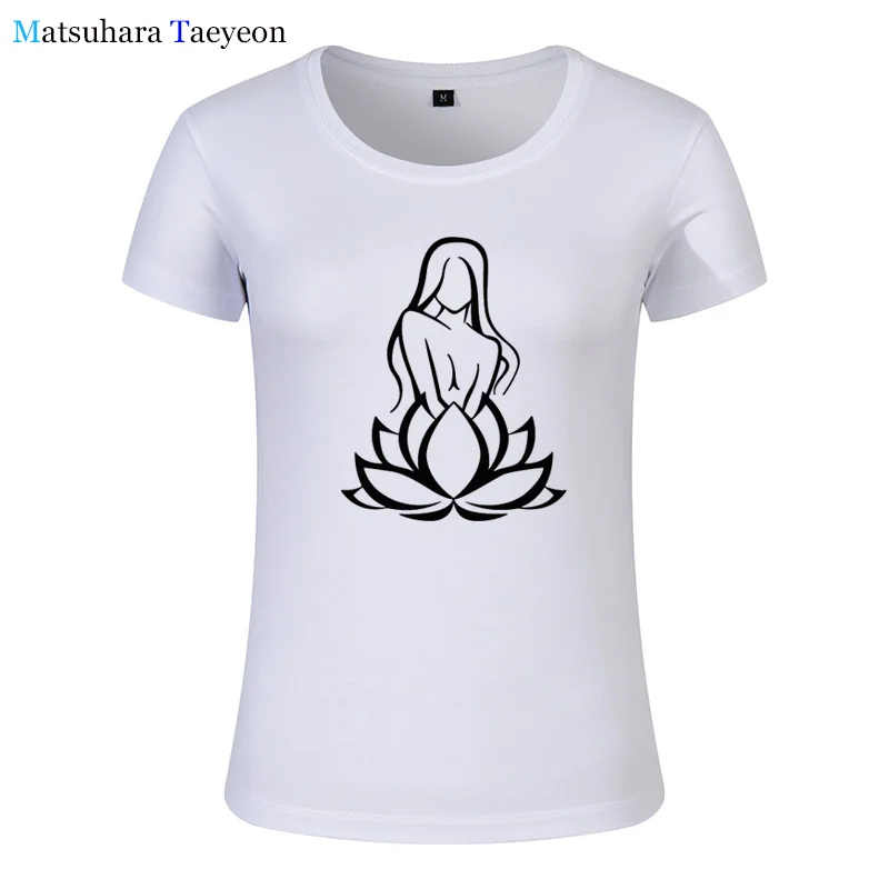 Модная женская одежда namaste рубашка с цветочным принтом для девочек футболка