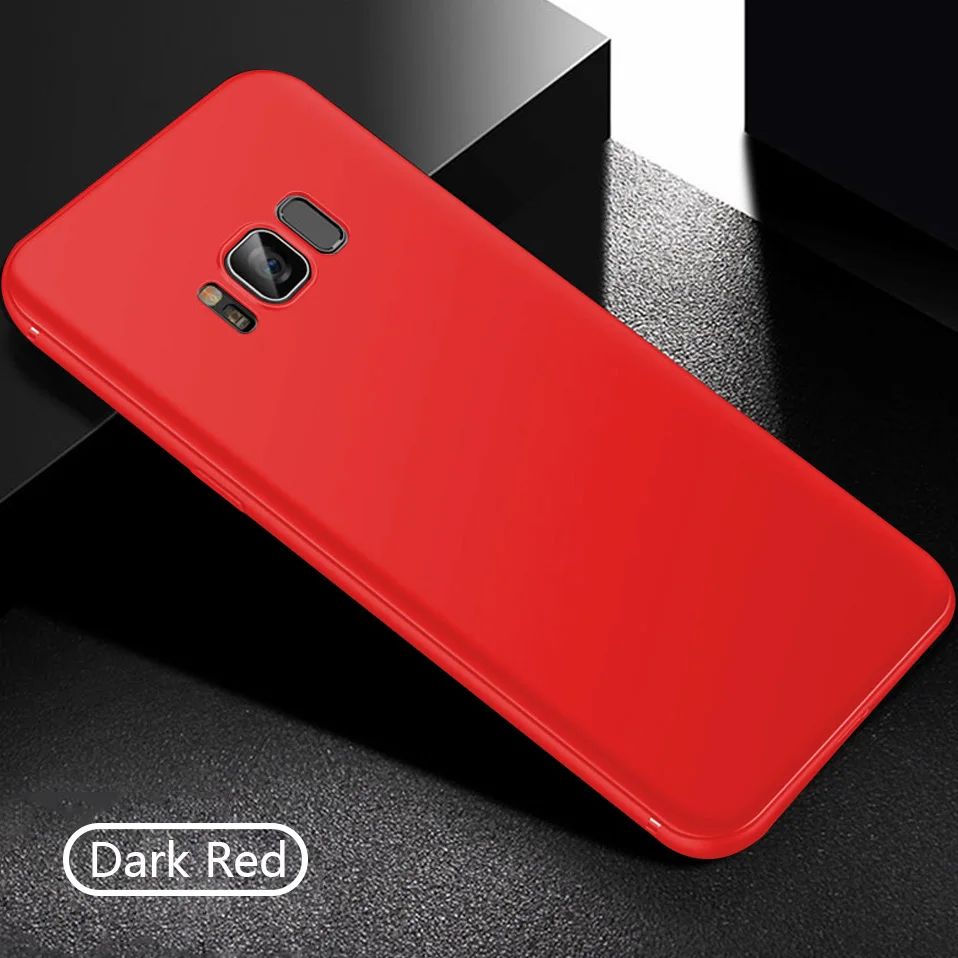 Новый тонкий силиконовый чехол для телефона samsung S9 S10 Plus Мягкий матовый ТПУ S10e