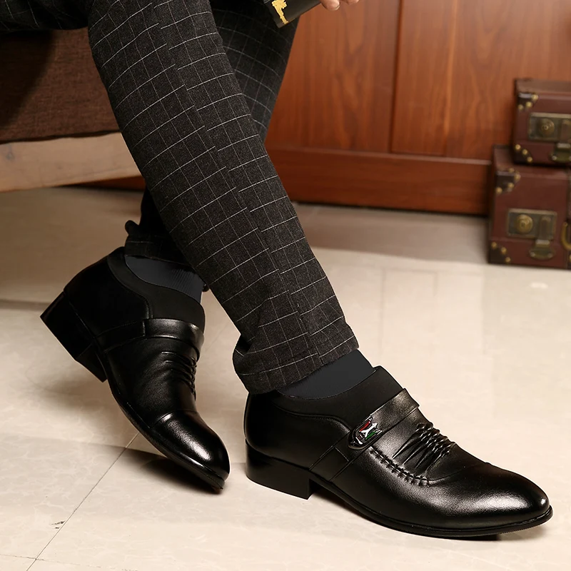 Mrccs слегка Высота Увеличение Обувь для Для мужчин британский стиль невидимый