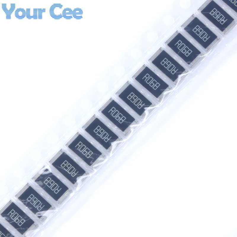 50 шт. 2512 SMD резистор 1 Вт 0 068 Ом 068r R068 1% чип высокой точности|smd resistor 1w|smd resistorresistor 1w |