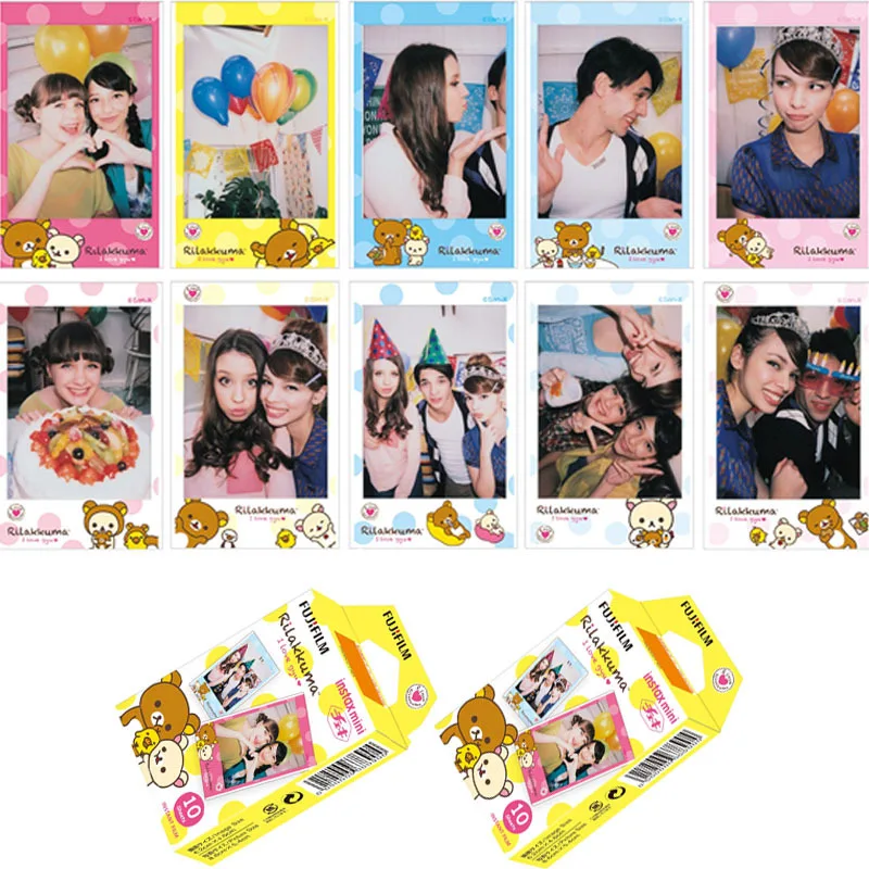 10 Fujifilm Fuji Instax Mini мгновенная цветная пленка для 7 7s 8 20 25 50s 50i SP1 DW 90 (Rilakkuma)|film tpu|mini display