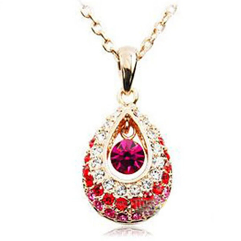 Necklace -- Princess Pendant Short Chain of Crystal # SN1016 |