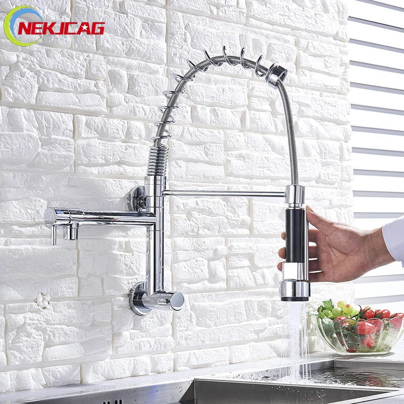 Настенный весенний кухонный кран для холодной воды Torneira da Cozinha, поворотный кран на 360 градусов, кухонный смеситель