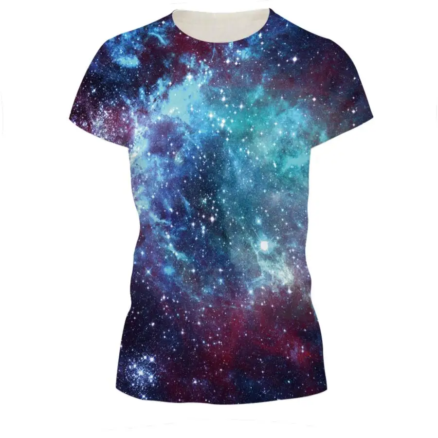 Женская и мужская футболка с 3D принтом голубая Повседневная футболка|tshirt homme|casual