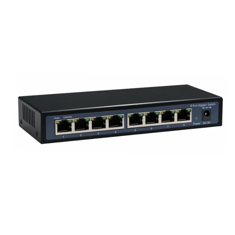 8 портов gigabit RJ 45 промышленный гигабитный коммутатор|Сетевые коммутаторы| |