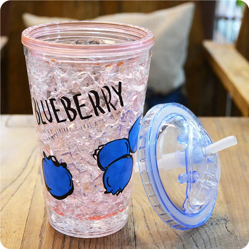 450 мл креативная бутылка для питья с фруктами толстая Высококачественная воды PS