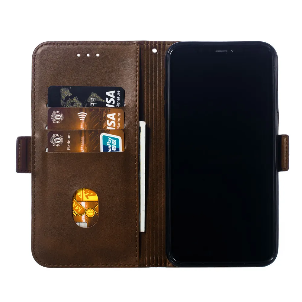 Простой кожаный флип-чехол для телефона чехол для Xiaomi 8 Lite 9 A1 A2 Redmi S2 3S Note 7 6 Pro 5 Plus 4 4X 4A с ремешком