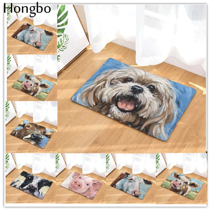 Коврики Hongbo Kawaii с изображением животных для ванной и кухни коврики собаки