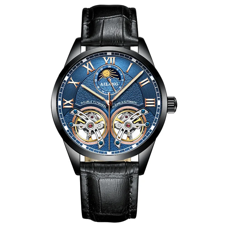Relogio Automatico Masculino Топ бренд AILANG Новые Роскошные автоматические часы для мужчин Tourbillon механические часы спортивные военные часы - Цвет: 7