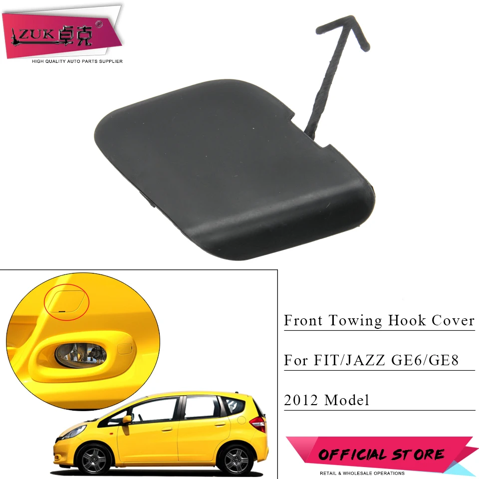 ZUK крышка крюка для переднего бампера HONDA FIT JAZZ 2012 GE6 GE8 Fit Jazz Hybrid 2013 2014 GP1 71104 TF0 900