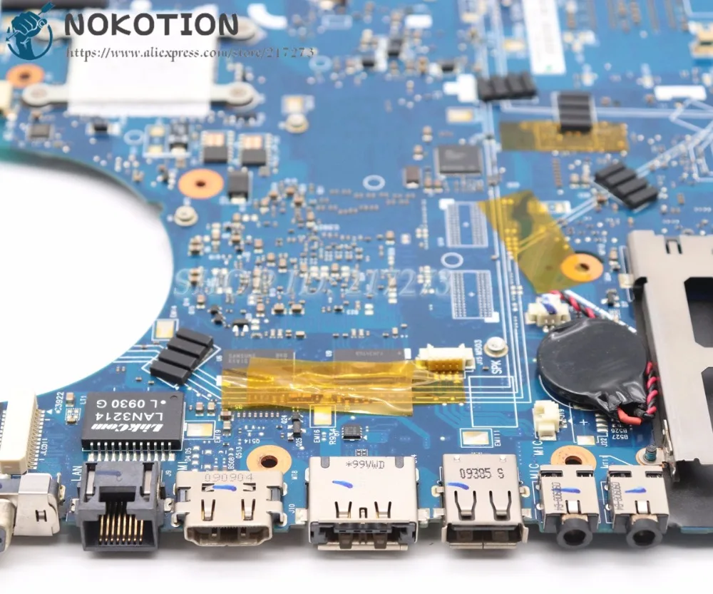 NOKOTION для Samsung NP-R522 R522 Материнская плата ноутбука PM45 DDR2 HD4300 графика BA92-05739A BA92-05739B